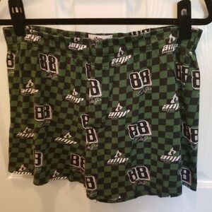 Dale Earnhardt Jr. Green Checkered Racing Shorts/Boxers